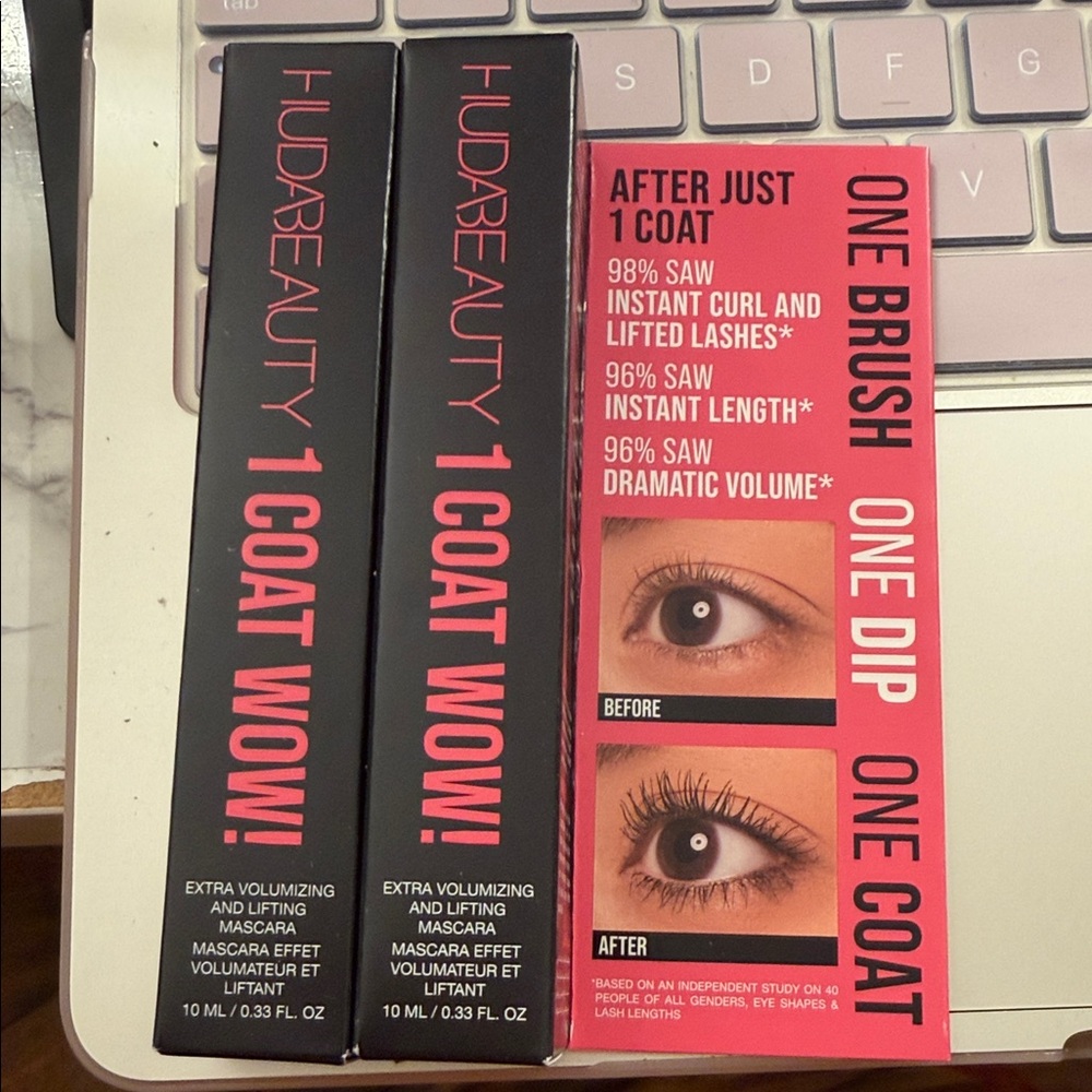 HUDA BEAUTY 1 Coat WOW Mascara - Bold Black